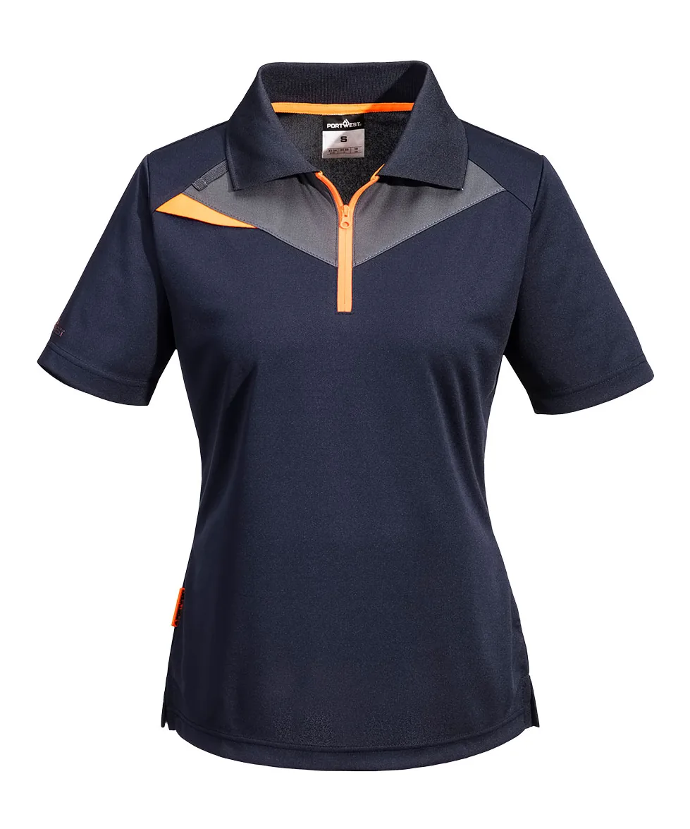 Portwest DX409 DX4 Women's Polo Shirt Short Sleeve in Navy