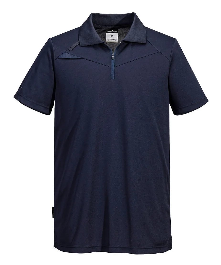 Portwest DX410 DX4 Polo Shirt Short Sleeve in All Navy