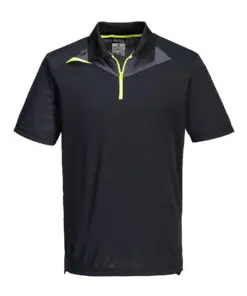 Portwest DX410 DX4 Polo Shirt Short Sleeve in Black