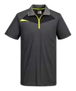 Portwest DX410 DX4 Polo Shirt Short Sleeve in Metal Grey