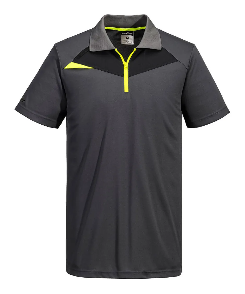 Portwest DX410 DX4 Polo Shirt Short Sleeve in Metal Grey