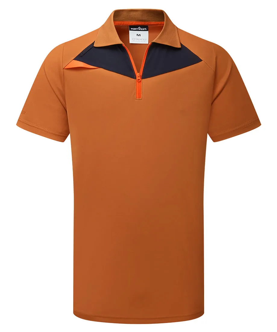Portwest DX410 DX4 Polo Shirt Short Sleeve in Rust
