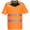 Portwest DX413 DX4 Hi-Vis T-Shirt Short Sleeve in Orange/Black