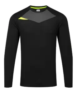 Portwest DX415 DX4 T-Shirt Long Sleeve in Black