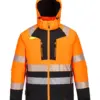 Portwest DX430 DX4 Hi-Vis Class 2 Winter Jacket in Orange/Black