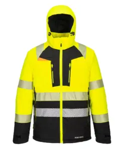 Portwest DX430 DX4 Hi-Vis Class 2 Winter Jacket in Yellow/Black