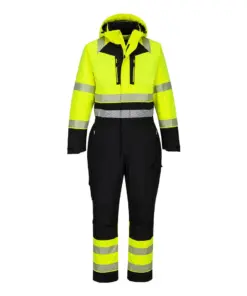 Portwest DX438 DX4 Hi-Vis Winter Coverall in Yellow/Black