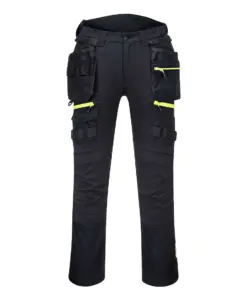Portwest DX440 DX4 Detachable Holster Pocket Trousers in Black