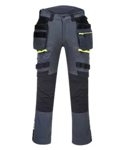 Portwest DX440 DX4 Detachable Holster Pocket Trousers in Metal Grey
