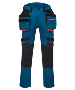 Portwest DX440 DX4 Detachable Holster Pocket Trousers in Metro Blue