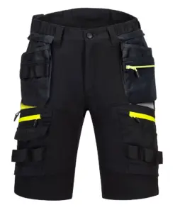 Portwest DX444 DX4 Detachable Holster Pocket Shorts in Black