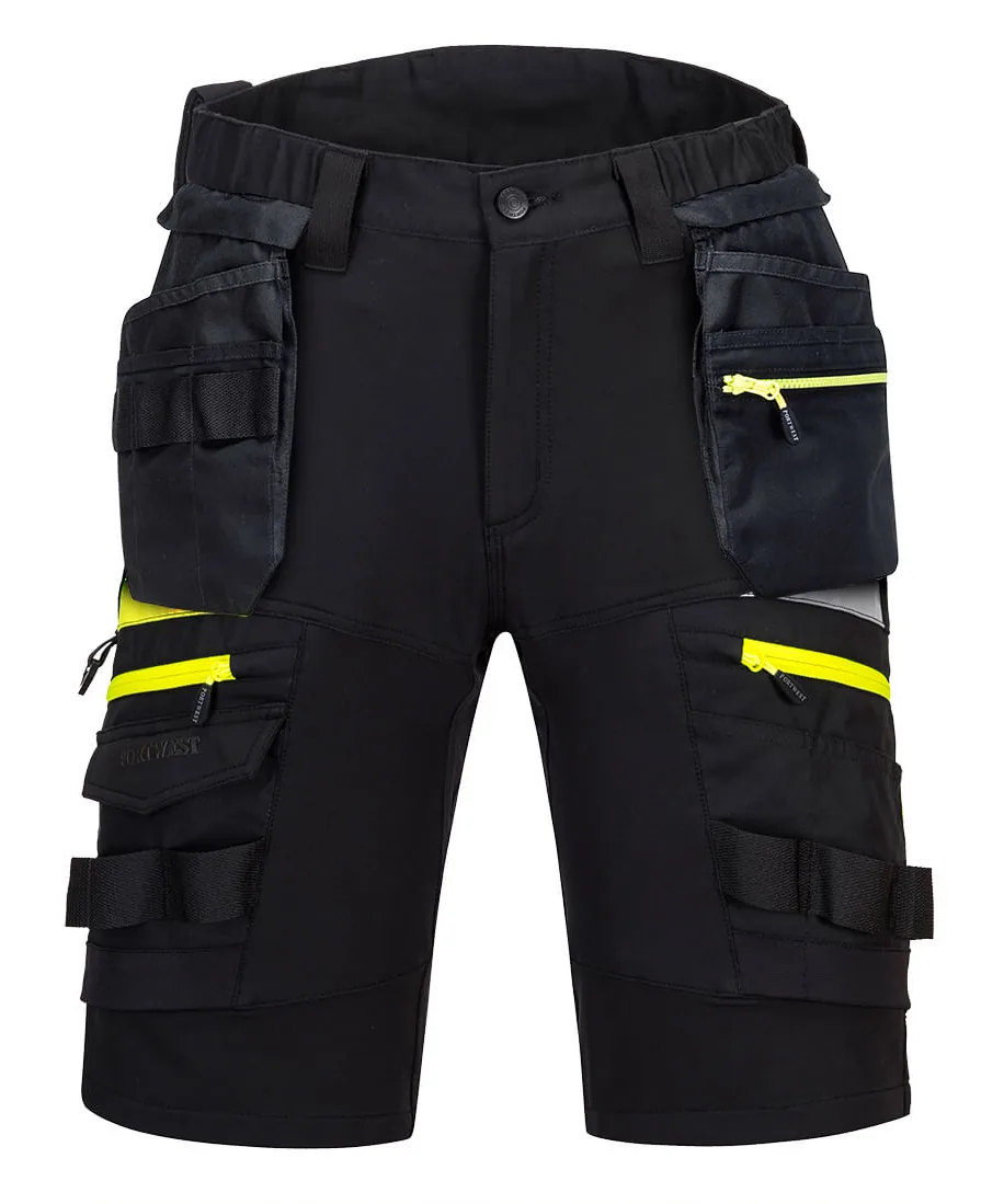 Portwest DX444 DX4 Detachable Holster Pocket Shorts in Black