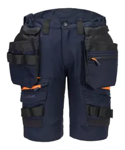Portwest DX444 DX4 Detachable Holster Pocket Shorts in Navy