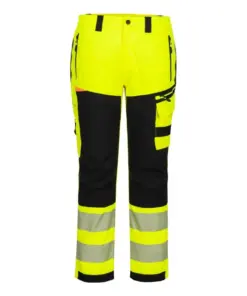 Portwest DX448 DX4 Hi-Vis Rain Trouser in Yellow/Black