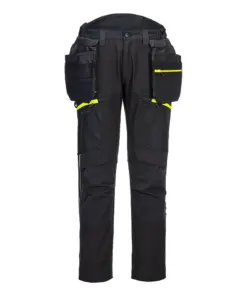 Portwest DX450 DX4 Softshell Holster Trousers (3L) in Black