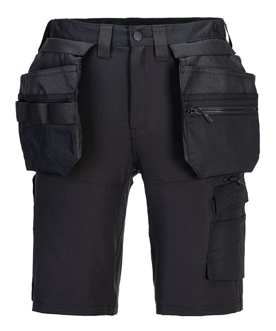 Portwest DX451 DX4 Craft Holster Shorts in Black