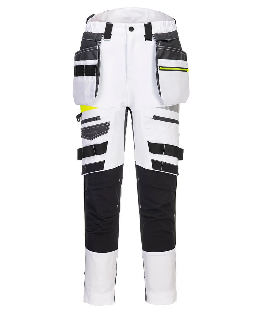 Portwest DX452 DX4 Women's Detachable Holster Pocket Trousers in White