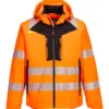 Portwest DX462 DX4 Hi-Vis Rain Jacket in Orange