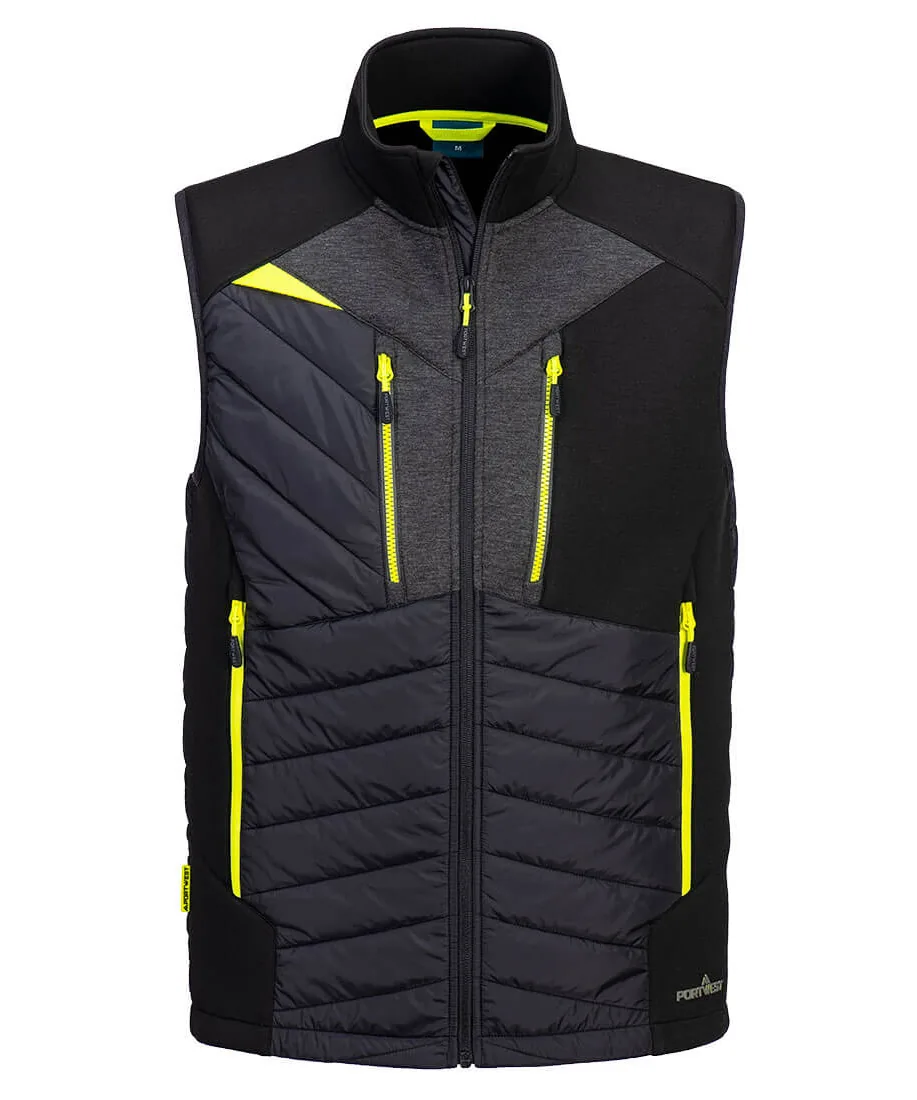 Portwest DX470 DX4 Hybrid Baffle Gilet in Black