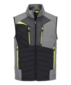 Portwest DX470 DX4 Hybrid Baffle Gilet in Metal Grey