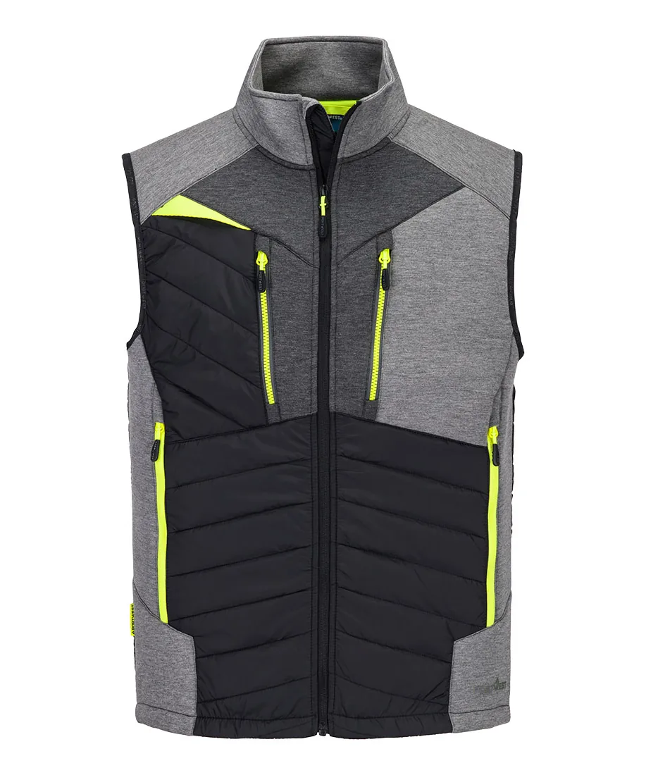 Portwest DX470 DX4 Hybrid Baffle Gilet in Metal Grey