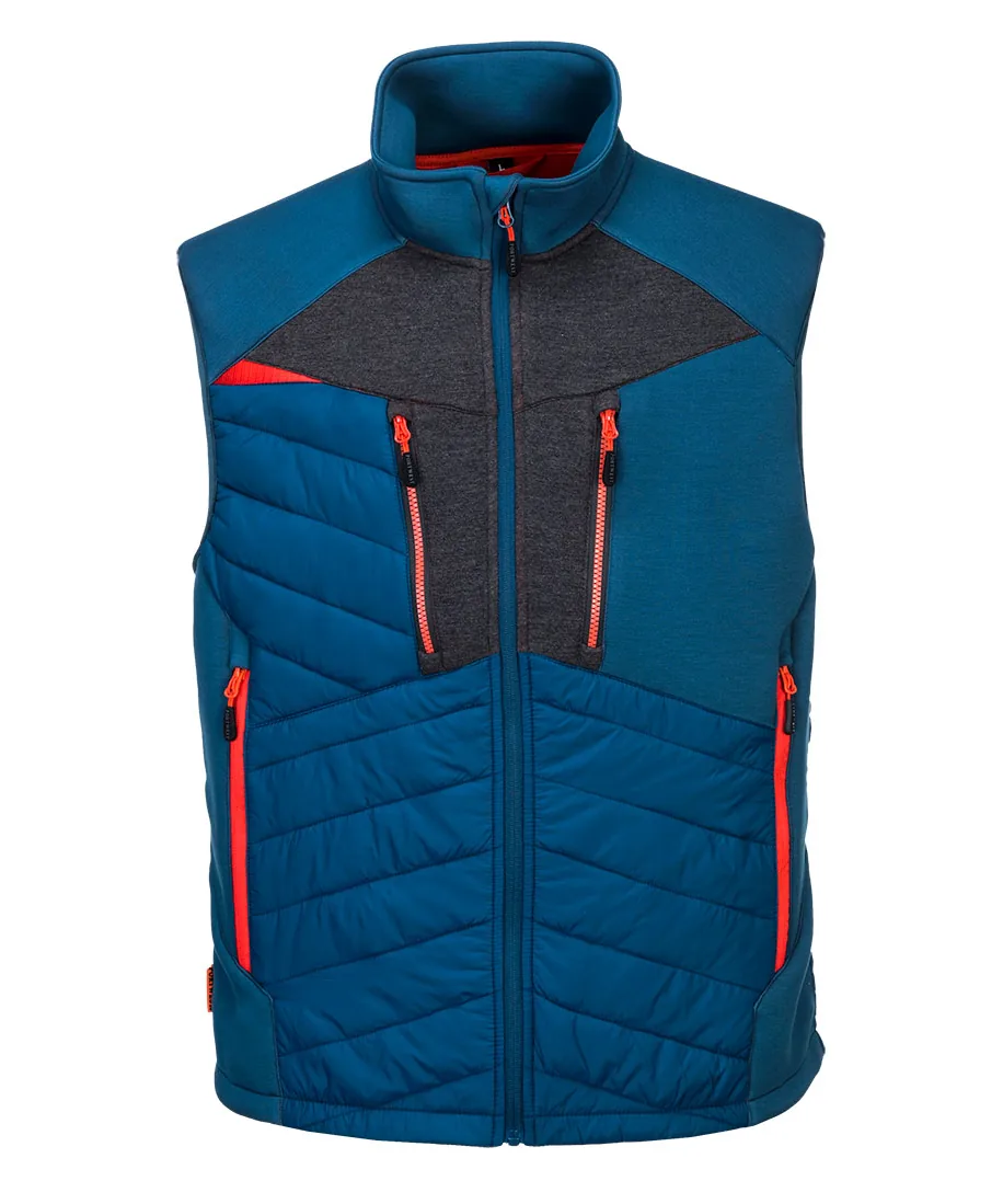 Portwest DX470 DX4 Hybrid Baffle Gilet in Metro Blue