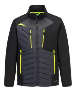 Portwest DX471 DX4 Hybrid Baffle Jacket in Black