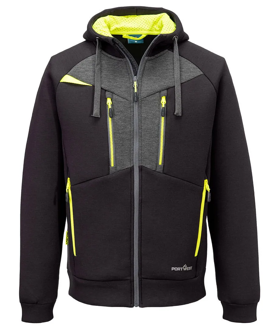 Portwest DX472 DX4 Zipped Hoodie in Black
