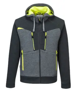 Portwest DX472 DX4 Zipped Hoodie in Metal Grey