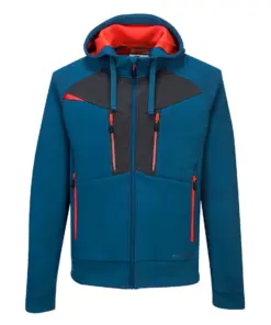 Portwest DX472 DX4 Zipped Hoodie in Metro Blue