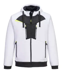 Portwest DX472 DX4 Zipped Hoodie in White