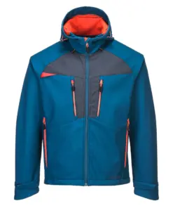 Portwest DX474 DX4 Hooded Softshell (3L) in Metro Blue