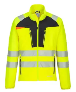 Portwest DX481 DX4 Hi-Vis Lightweight Stretch Work Jacket in Yellow/Black