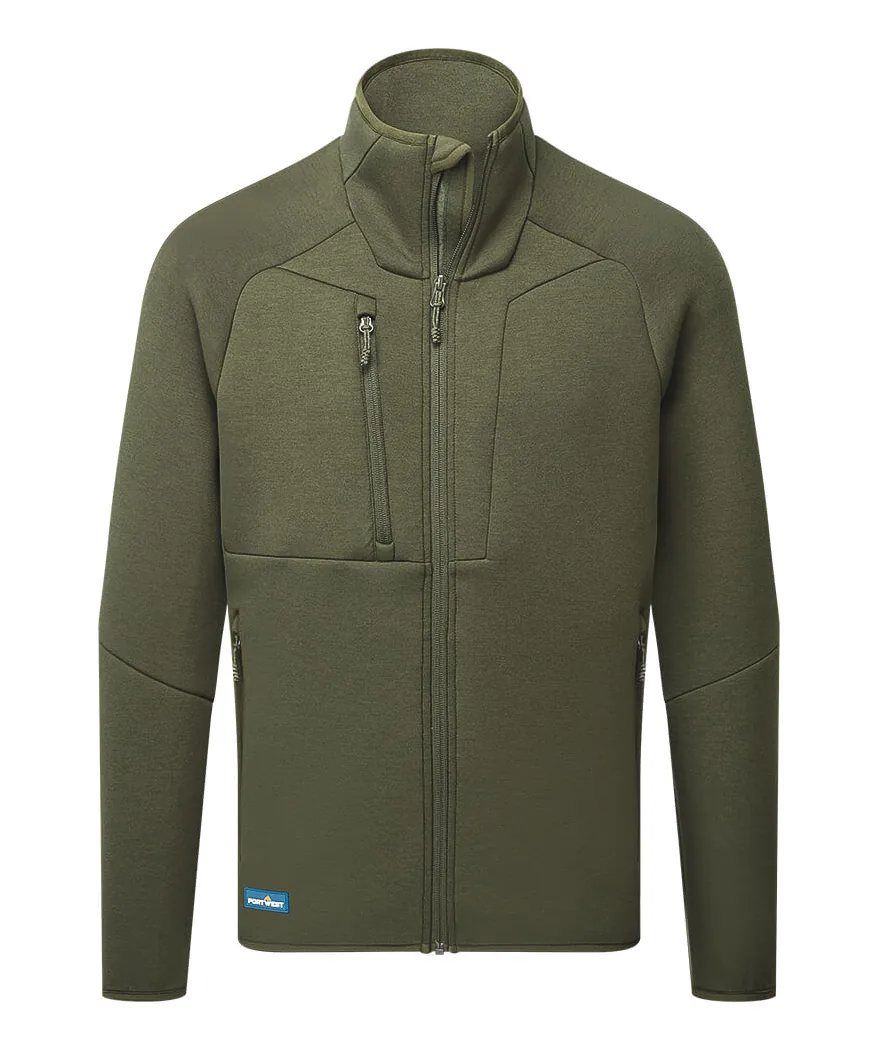 Portwest DX4E80 DX4 Evolution Zipped Sweatshirt in Forest Nights