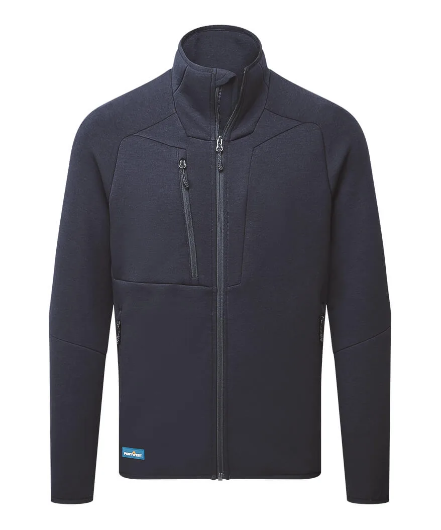 Portwest DX4E80 DX4 Evolution Zipped Sweatshirt in Navy