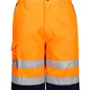 Portwest E043 Hi-Vis Contrast Shorts in Orange/Navy