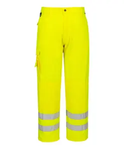 Portwest E046 Hi-Vis Work Trousers in Yellow