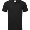 Portwest EC210 Cotton Recyclable Polo Shirt Short Sleeve in Black