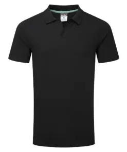 Portwest EC210 Cotton Recyclable Polo Shirt Short Sleeve in Black