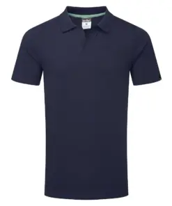 Portwest EC210 Cotton Recyclable Polo Shirt Short Sleeve in Navy