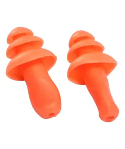 Portwest EP10 Reusable TPR Ear Plugs 50-Pair Pack in Orange