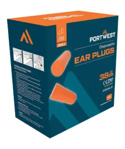 Portwest EP21 Ear Plug Dispenser Refill Pack 500-Pair Pack in Orange