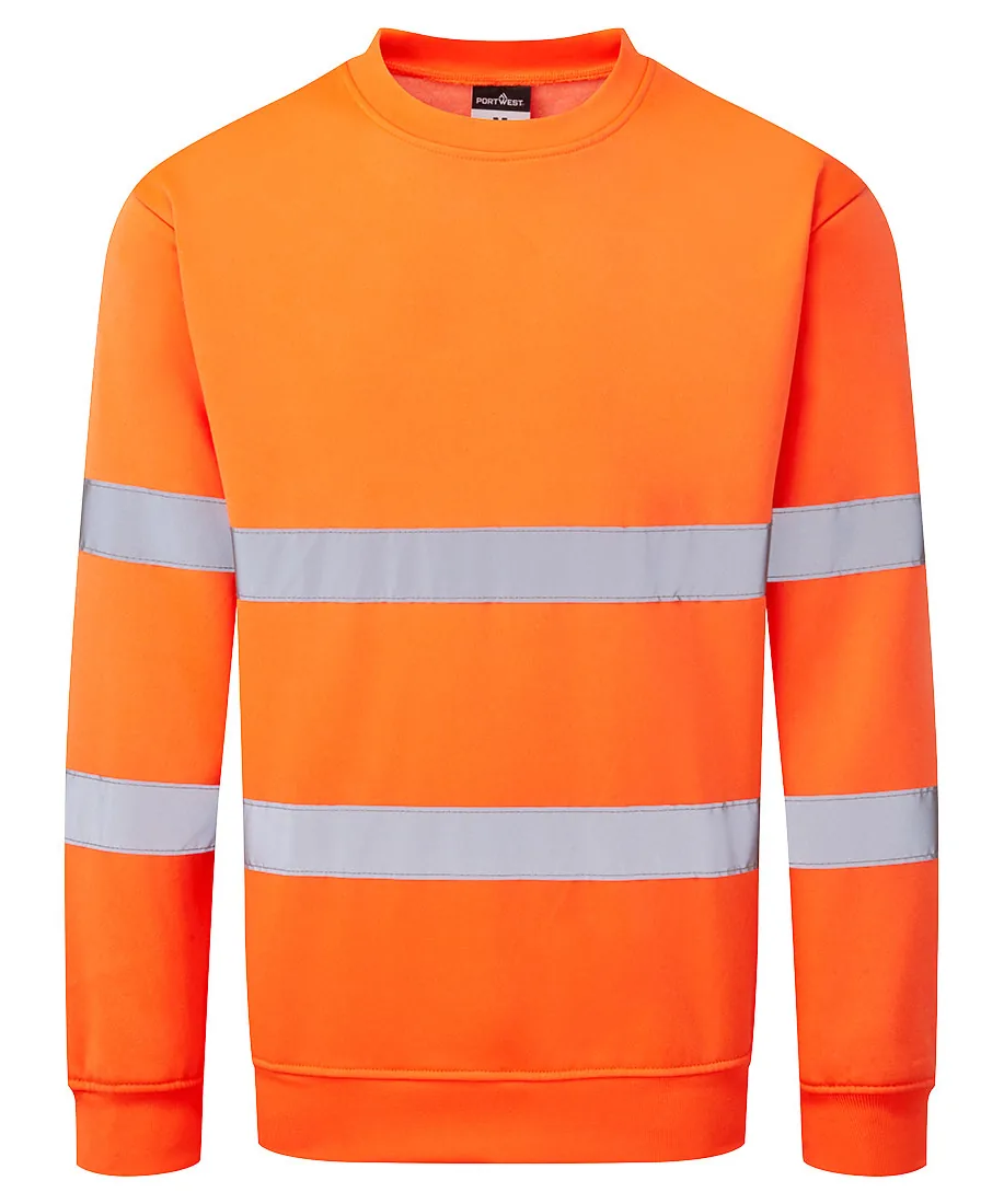 Portwest ES303 ES1 Essential Hi-Vis Sweatshirt in Orange