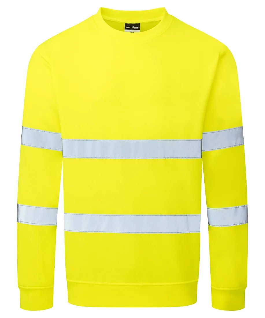 Portwest ES303 ES1 Essential Hi-Vis Sweatshirt in Yellow