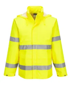 Portwest ES440 ES1 Essential Hi-Vis Rain Jacket in Yellow