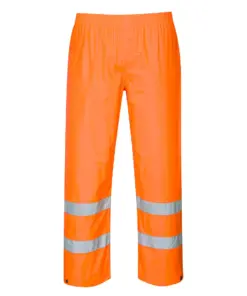 Portwest ES441 ES1 Essential Hi-Vis Rain Trouser in Orange