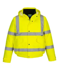 Portwest ES463 ES1 Essential Hi-Vis Winter Bomber Jacket in Yellow