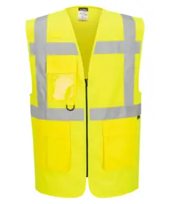 Portwest ES476 ES1 Essential Hi-Vis Executive Vest in Yellow