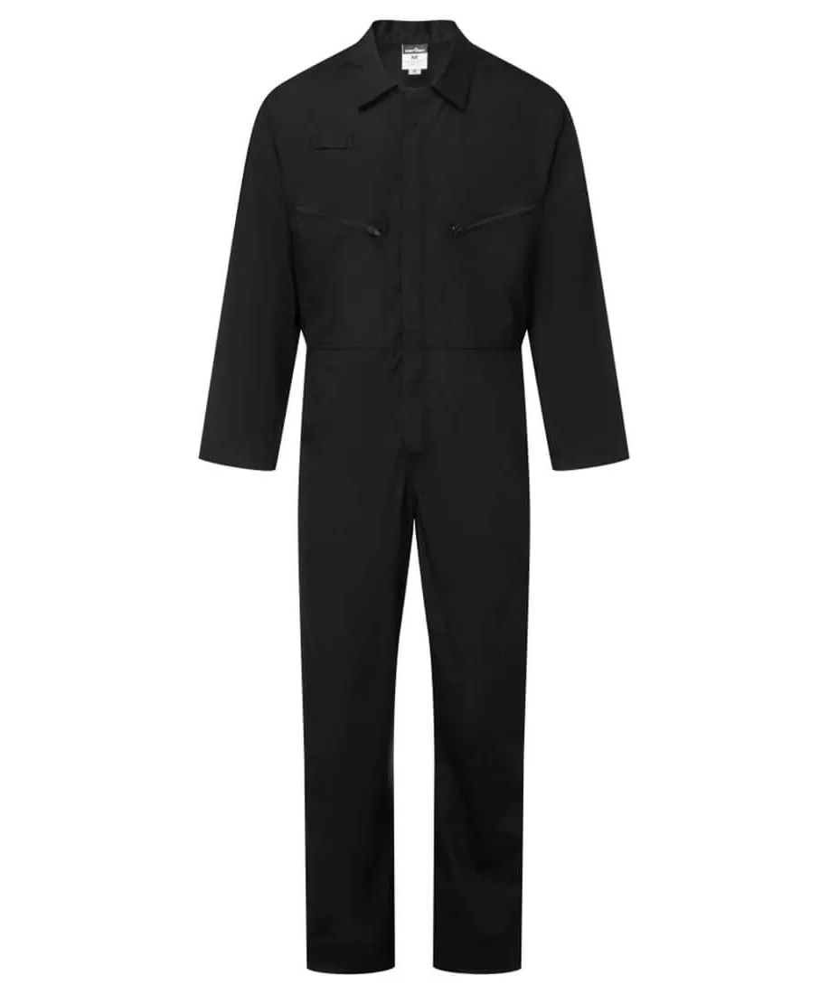 Portwest ES813 ES1 Essential Zip Boilersuit in Black