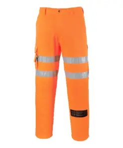 Portwest EST46 ES1 Essential Hi-Vis Combat Trouser in Orange